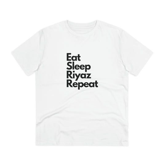 Organic T-shirt - "Eat Sleep Riyaz Repeat"