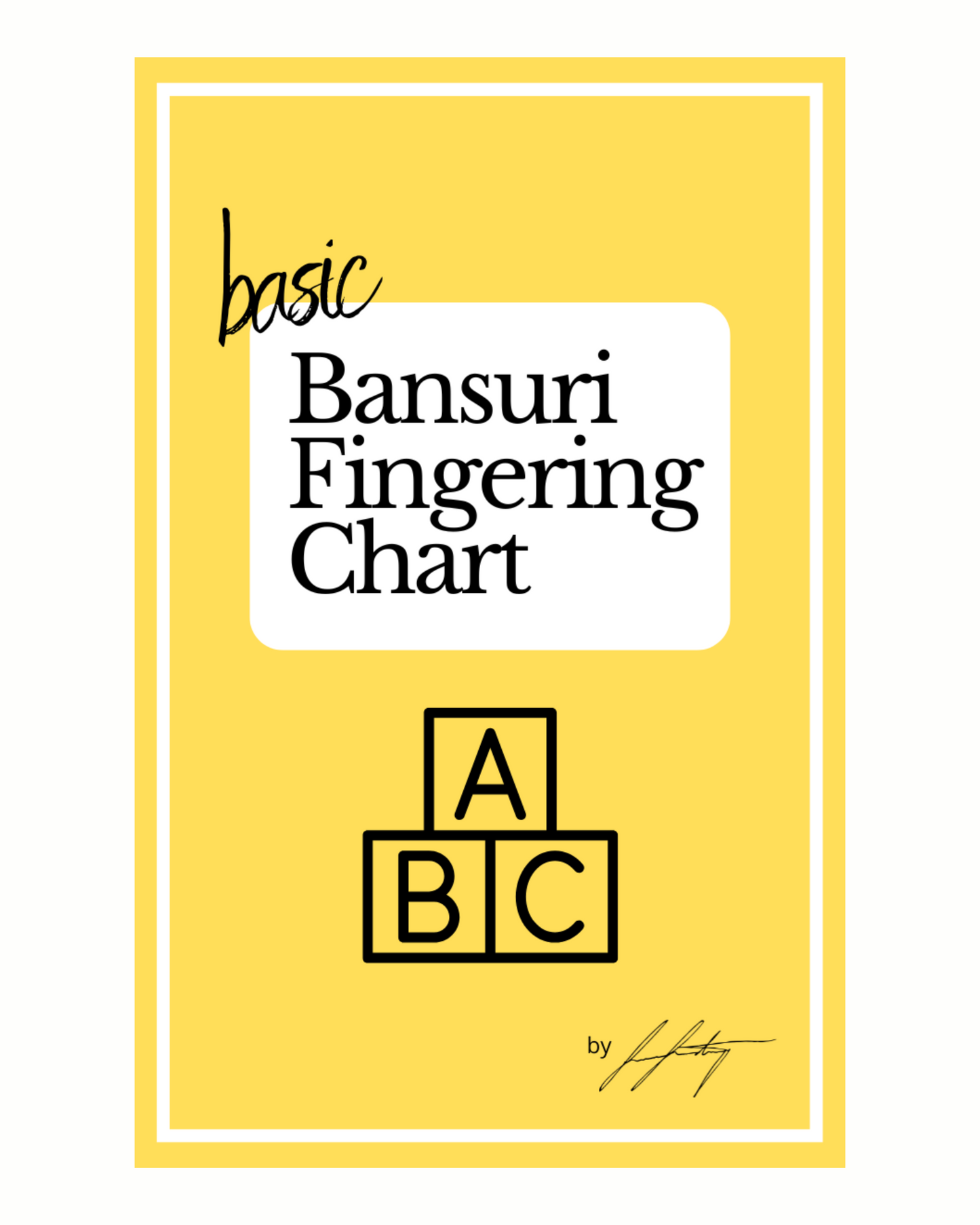 Basic Bansuri Fingering Chart